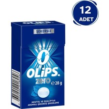 Olips Zero Şekersiz Mentol Okaliptus Aromalı Şeker 28 gr - 12 Adet