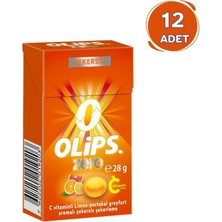Olips Zero Şekersiz Limon & Portakal & Greyfurt Aromalı C Vitaminli Şeker 28 gr - 12 Adet