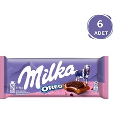 Milka Oreo Sandwich Çilekli Tablet Çikolata 92 gr - 6 Adet