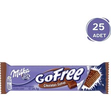 Milka Gofree Sütlü Çikolatalı Gofret 28 gr - 25 Adet Lezzetli ve Tatlı Atıştırmalık