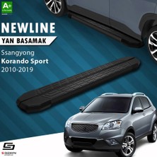 Drs Tuning S-Dizayn Ssangyong Korando Sport Newline Siyah Yan Basamak 203 cm 2010-2019 A+ Kalite