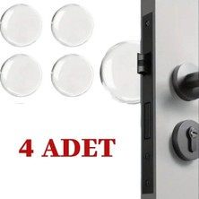 Akıllı Durak Şeffaf Silikon Mobilya ve Kapı Durdurucu Darbe Pedi 4'lü Set