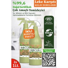 BIOCURA Doğal Sertifikalı Bitkisel İçerikli Çok Amaçlı Temizleyici 1000ml x 2 Adet