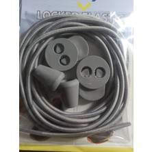 Mawrond Yuvarlak, Koyu Gri, Akıllı, Kilitle, Tak-Bırak, Elastik Bot, Spor Ayakkabı Bağcığı, 100 Cm, 1 Çift