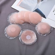 Velmora Ten Rengi Silikon Göğüs Ucu Gizleyici, Nipple Pad Bandı, 1 Çift | Göğüs Pedi ve Koruyucu