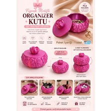 Velmora Fiyonk Motifli Plastik Organizer Kutu ile Şık Saklama Çözümü | Makyaj & Takı Organizeri