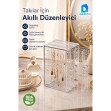 Velmora Çekmeceli Şeffaf Mücevher Kutusu, Takı ve Aksesuarlar Için Pratik Saklama | Makyaj & Takı Organizeri
