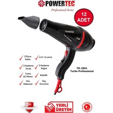 Powertec TR-2001 Profesyonel Saç Kurutma & Fön Makinesi 12 Adet