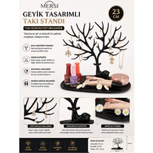 Velmora Geyik Tasarımlı Takı Standı - Siyah, Şık ve Pratik Saklama | Makyaj & Takı Organizeri