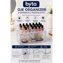 Velmora Çok Bölmeli Şeffaf Oje ve Kozmetik Düzenleyici - Pratik Saklama Çözümü | Makyaj & Takı Organizeri