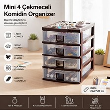 Velmora Mini Çok Amaçlı Komidin Organizeri ile Dağınıklığı Önleyin | Makyaj & Takı Organizeri