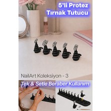 Velmora Protez Tırnak ve Nail Art Tutucu - Tırnak Tasarım ve Boyama Standı | Makyaj & Takı Organizeri