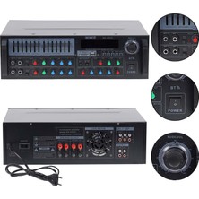Midex MX-2300U 4 Kanal 2X300W Stereo Amfi 600W Power Mikser Bluetooth USB