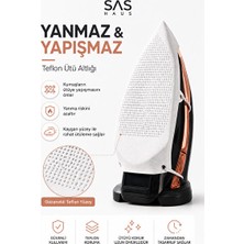 Velmora Yanmaz Parlama Önleyici Teflon Ütü Altlığı, Güvenli ve Kaygan Taban | Ütü Masası ve Aksesuarı