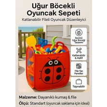 Velmora Böcekli Katlanabilir Oyuncak Sepeti - Çocuklar Için Eğlenceli ve Pratik | Sepet