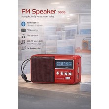 Velmora Taşınabilir Bluetooth Fm Radyo ve Hoparlör ile Kablosuz Müzik Deneyimi | Nostaljik Radyo