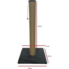 Velmora 80 cm Kedi Tırmalama Dev ile Uzun Süreli Tırmalama Keyfi | Kedi Tırmalaması