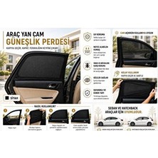 Velmora Lastikli Yan Cam Güneşlikleri, Fiat, Kolay Kullanım | Oto Güneşlik Perde