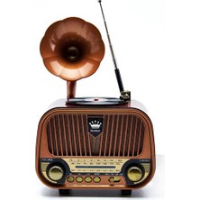 Velmora Gramofon Tasarımlı Retro Radyo ve Bluetooth Hoparlör ile Vintage Atmosfer | Nostaljik Radyo