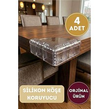 Velmora Silikon Bebek Masa Kenar Koruyucu, Çocuk Güvenli ve Kırılma Önleyici | Koruyucu ve Kilit