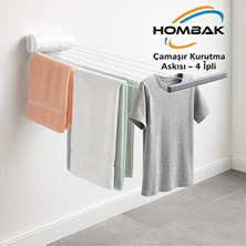 Velmora Çamaşır Kurutma Askısı, 4 Ipli ve Geniş Kapasite | Çamaşır Kurutmalık