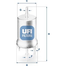 Ufi Volkswagen Golf Iv / Polo / Audi A2 / Seat Cordoba / Ibiza Yakıt Filtresi
