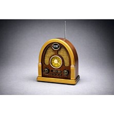 Velmora Vintage Ahşap Tasarımlı Fm Radyo, USB ve Tf Kart Desteğiyle Nostaljik Atmos | Nostaljik Radyo