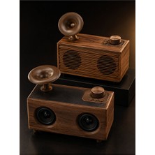 Velmora Nostaljik Ahşap Bluetooth Hoparlör - Retro Tasarım | Nostaljik Radyo