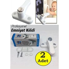 Velmora Çocuk Güvenliği Için Çelik Pvc Kapı ve Pencere Emniyet Kilidi | Koruyucu ve Kilit