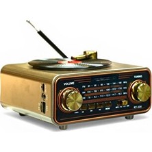 Velmora Bluetooth ve Plak Görünüm ile Retro Atmosfer | Nostaljik Radyo