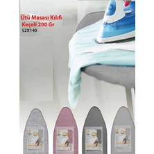 Velmora Renkli Keçeli Ütü Masası Örtüsü, 52X140 Cm, Lastikli ve Renkli | Ütü Masası ve Aksesuarı