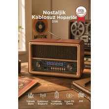 Velmora ve Bluetooth Hoparlör, Uzaktan Kumandalı, USB ve Tf Destekl | Nostaljik Radyo