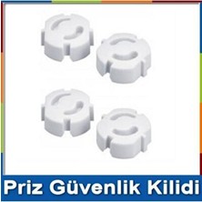 Velmora Priz Koruma Kilidi Seti, Çocuk Güvenliği Için 4'lü | Koruyucu ve Kilit