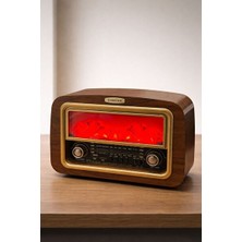 Velmora Şömine Görünümlü Retro Bluetooth Radyo, Müzik ve Atmosfer | Nostaljik Radyo