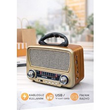 Velmora Güneş Enerjili Nostaljik Fm ve Bluetooth Radyo, Müzik Çalar | Nostaljik Radyo