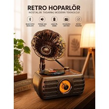 Velmora Everton Retro Bluetooth Radyo, USB ve Tf Kart Desteği ile Şık ve Pratik Kul | Nostaljik Radyo