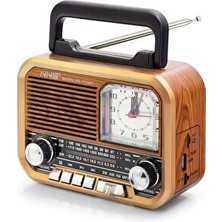 Velmora Taşınabilir Bluetooth Radyo, Retro Tasarım ve Çok Fonksiyonlu Hoparlör | Nostaljik Radyo