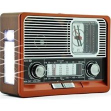 Velmora Nostaljik Ahşap Görünümlü Radyo, Bluetooth ve Çok Fonksiyonlu Tasarım | Nostaljik Radyo