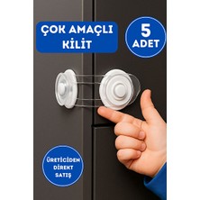 Velmora Çocuk ve Bebek Güvenlik Çekmece Kilidi: Çok Amaçlı ve Kolay Kullanımlı Koru | Koruyucu ve Kilit