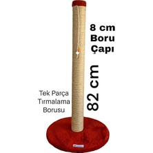 Velmora 82 cm Uzun Boy Yuvarlak Taban Kedi Tırmalama Tahtası - Geniş ve Stabil Tasa | Kedi Tırmalaması