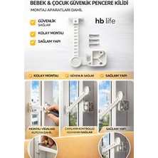 Velmora Ayarlı Pencere Güvenlik Kilidi, Bebekler Için Güvenli Çözüm | Koruyucu ve Kilit