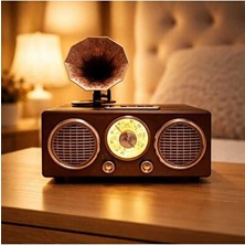Velmora 3 Bant Şarjlı Retro Radyo, Nostaljik Tasarım ve Çoklu Bağlantı Seçenekleri | Nostaljik Radyo