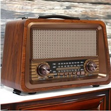 Velmora Nostaljik Tasarımlı Büyük Boy Bluetooth Radyo, USB ve Güçlü Ses Özelliği Il | Nostaljik Radyo