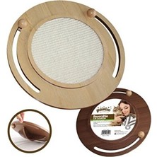 Velmora Ahşap Kedi Oyun Platformu 35 cm | Kedi Tırmalaması