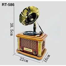 Velmora Nostaljik Plak Tasarımlı Dekoratif Radyo - Retro Tarzda Müzik Keyfi | Nostaljik Radyo