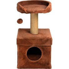 Velmora 39X39X72CM Kedi Oyun Evi ve Tırmalama Platformu - Eğlence Dolu | Kedi Tırmalaması