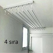 Velmora 200 cm Boyunda Metalik Asansörlü Çamaşır Askısı, Çok Katlı ve Pratik | Çamaşır Kurutmalık