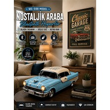 Velmora Klasik Amerikan Araba Tasarımlı Bluetooth Hoparlör: Retro ve Güçlü Ses | Dekoratif Obje ve Biblo