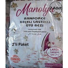 Velmora Iki Parça Manolya Lastikli Isıya Dayanıklı Keçe Ütü Masası Kılıfı 140X50 | Ütü Masası ve Aksesuarı