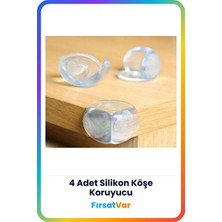 Velmora Silikon Masa Köşe Koruyucu Seti - Çocuk Güvenliği Önceliğiniz | Koruyucu ve Kilit